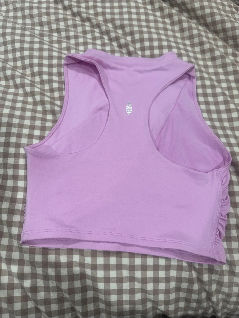 Free People Lavender Racerback Crop Tank